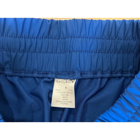 Women’s Re-Surge Scrub Set Royal Blue XL Wide Leg Pants & 2 Tops EUC! - Picture 5 of 10